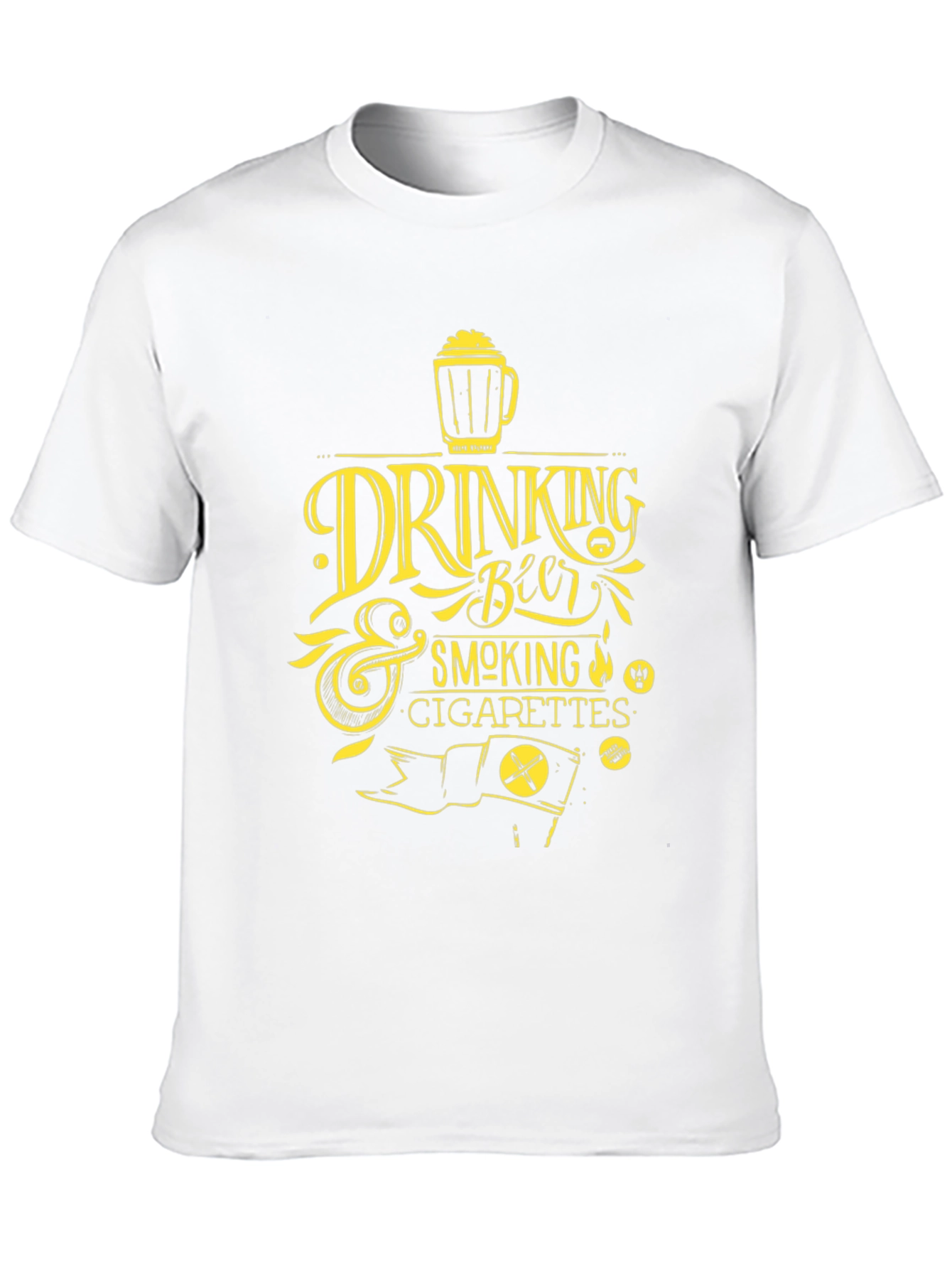 Drinking Beer & Smoking Cigarettes Graphic Tee