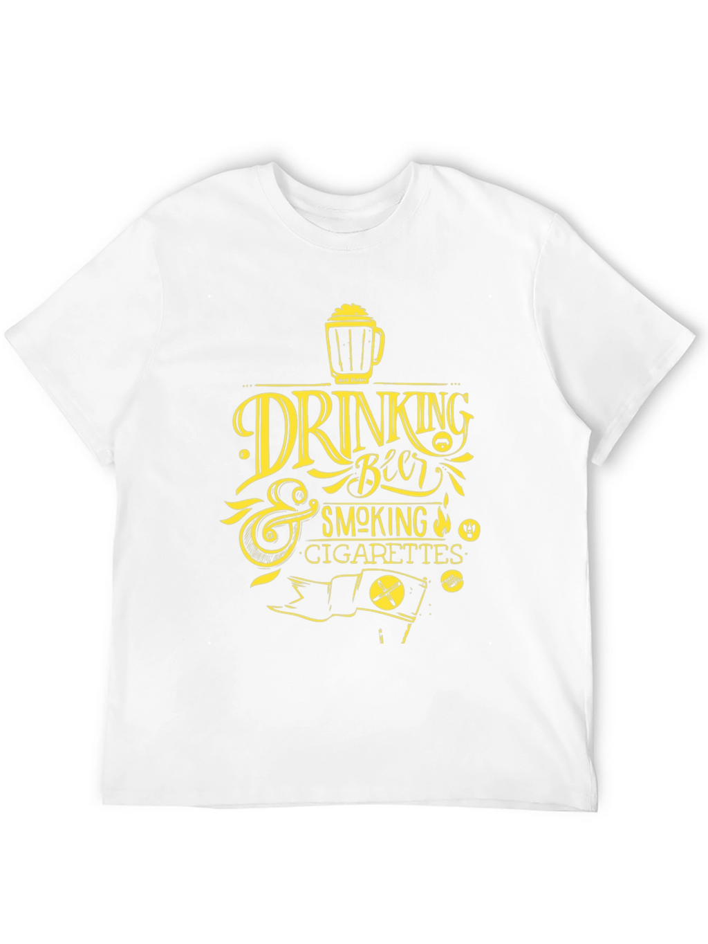 Drinking Beer & Smoking Cigarettes Graphic Tee