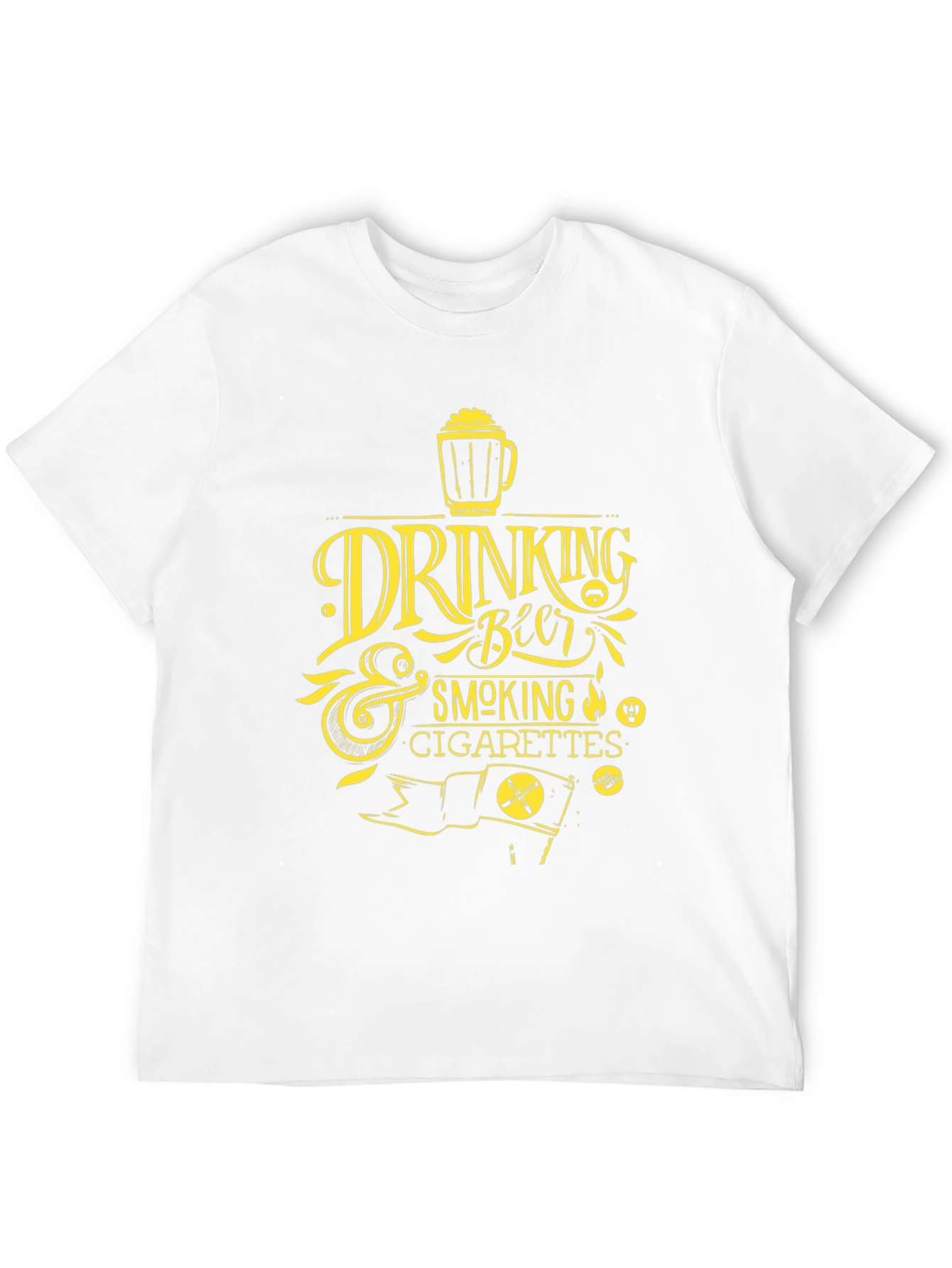 Drinking Beer & Smoking Cigarettes Graphic Tee