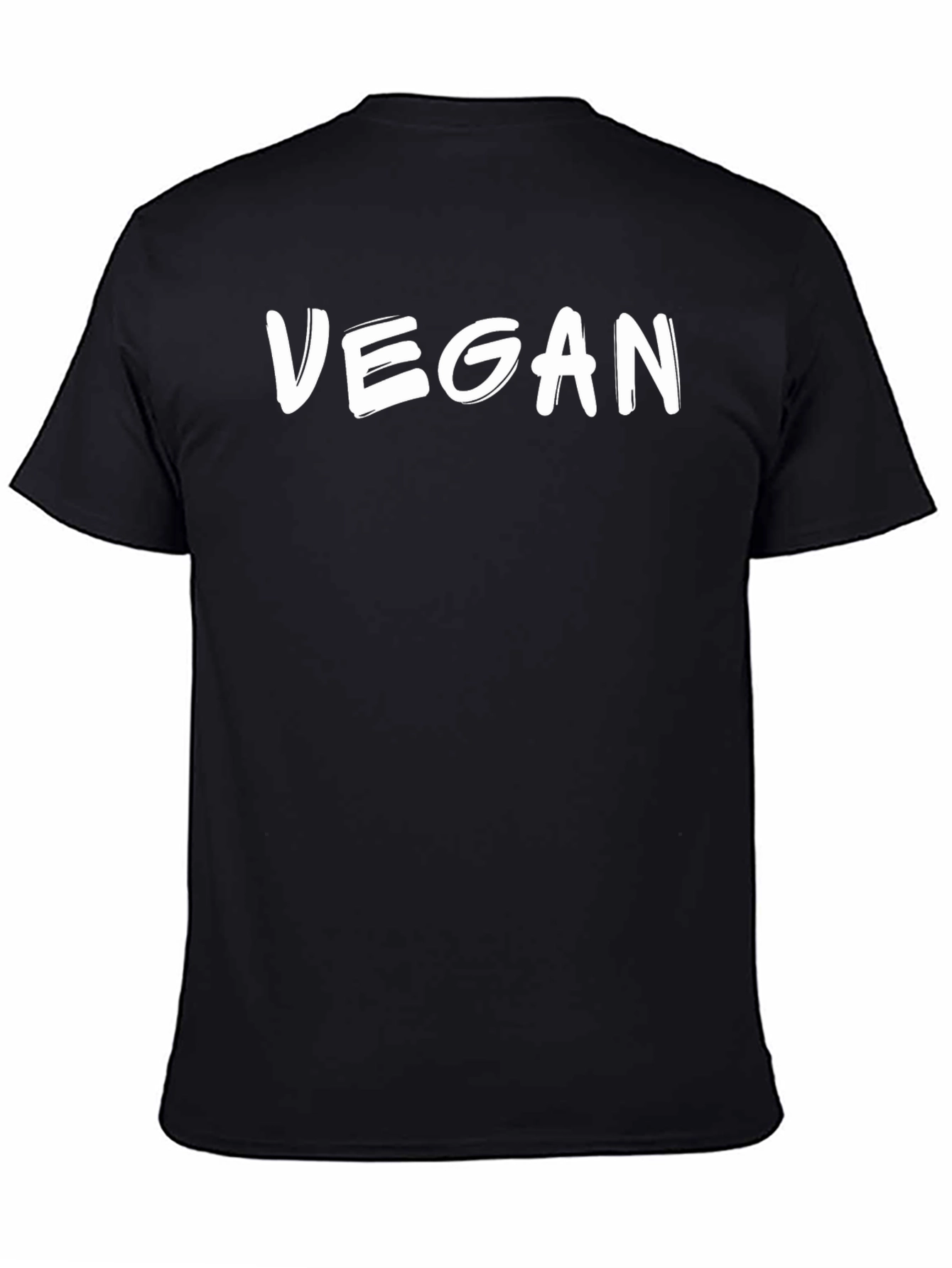 Vegan Black T-Shirt - Stylish and Comfortable