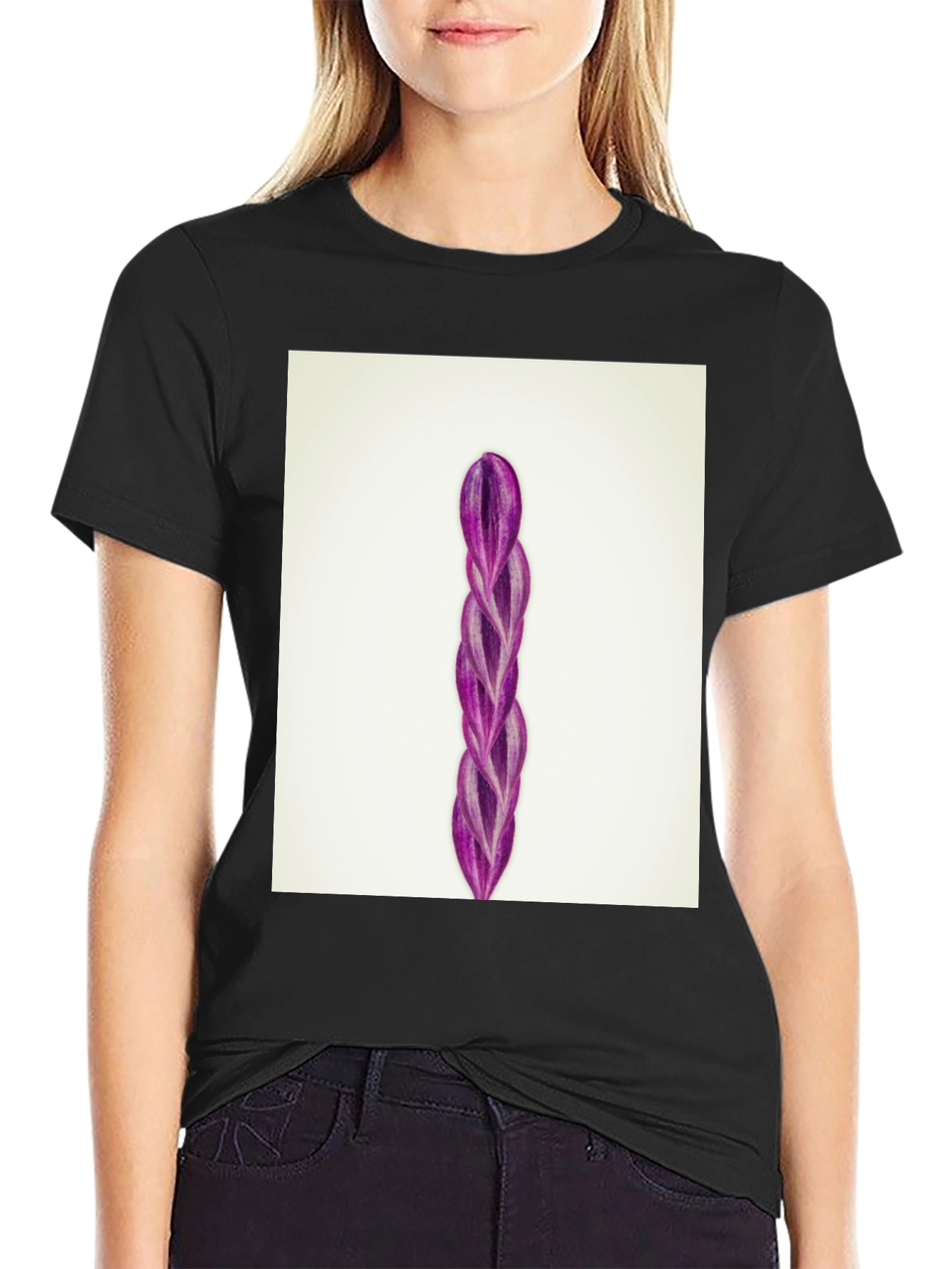 Wandering Jew Plant Black T-Shirt