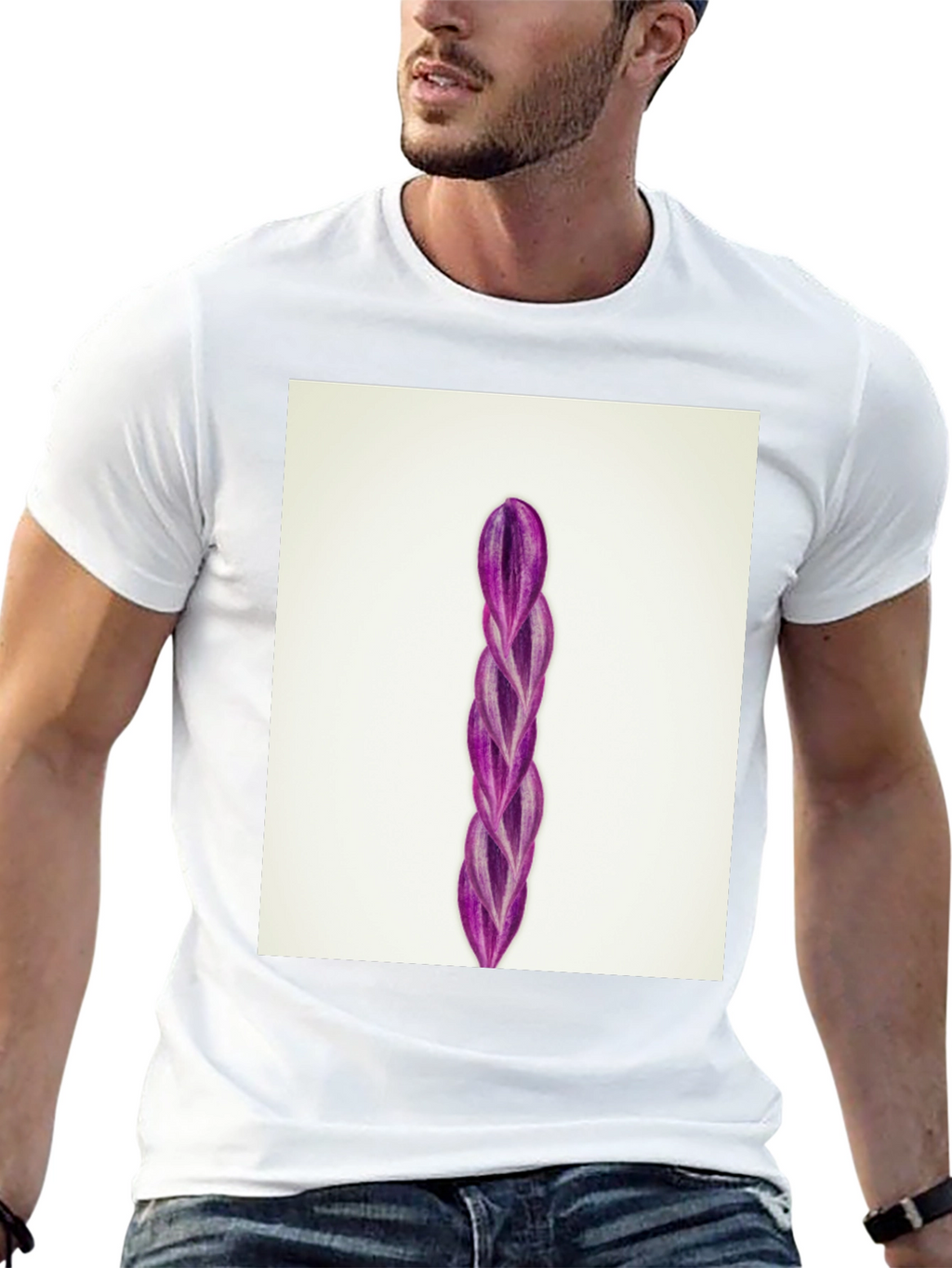 Wandering Jew Plant Black T-Shirt