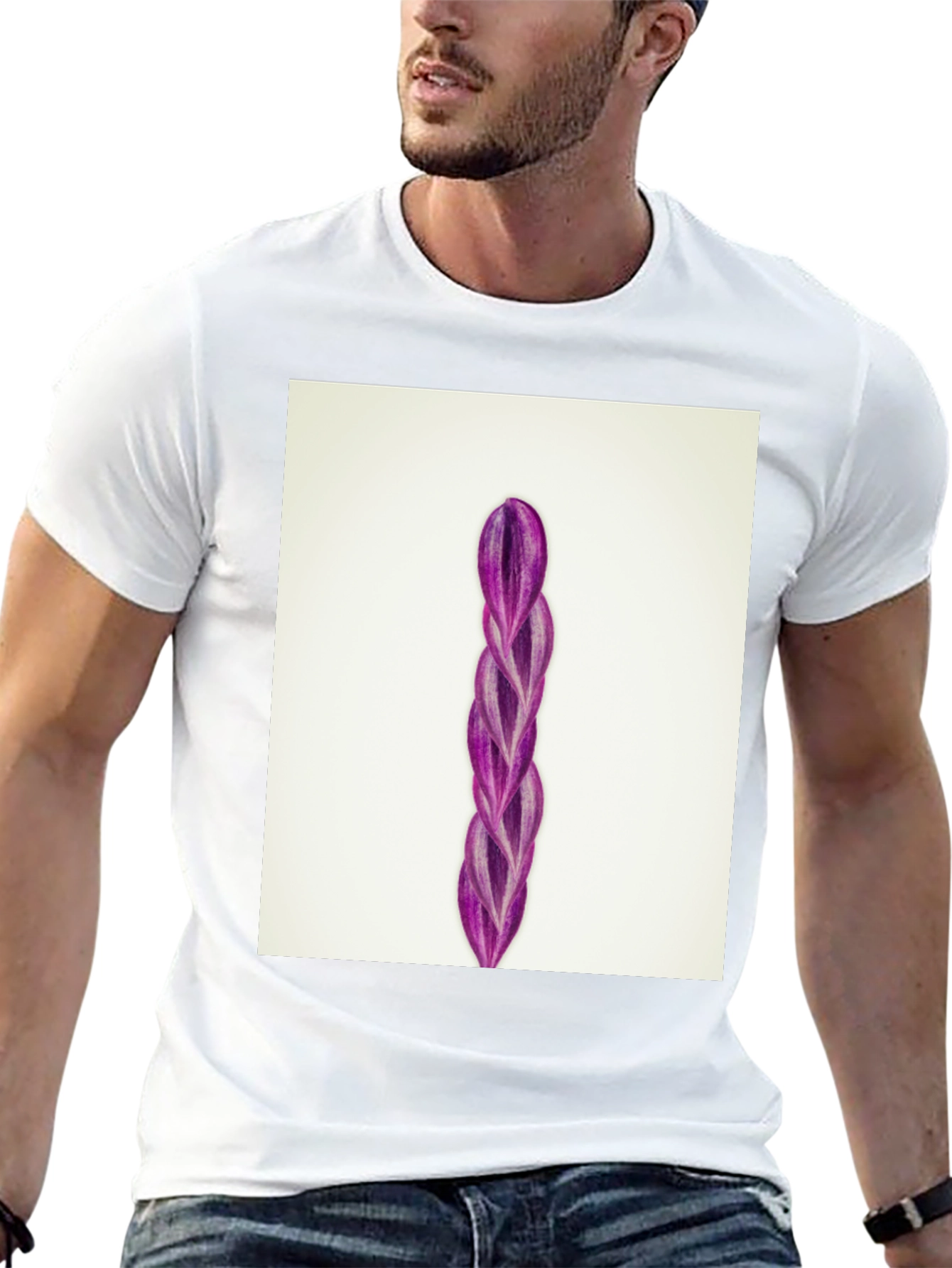 Wandering Jew Plant Black T-Shirt