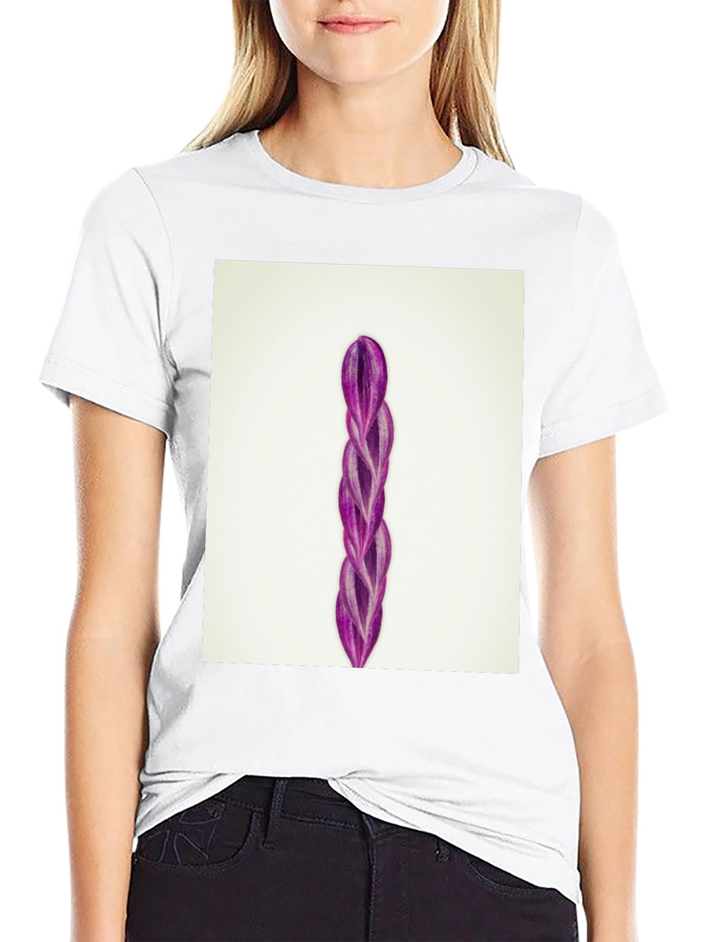 Wandering Jew Plant Black T-Shirt