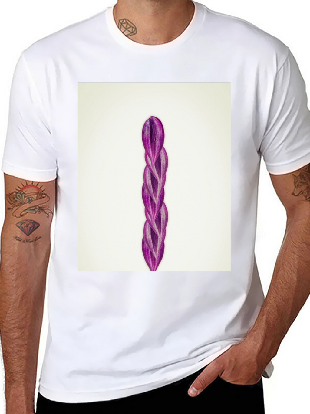 Wandering Jew Plant Black T-Shirt