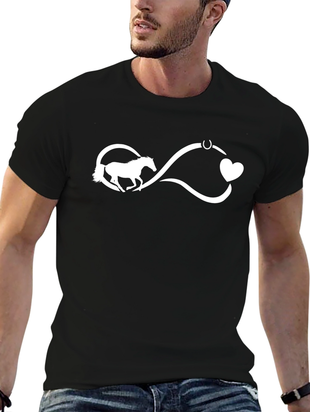 Horse Lover Infinity Heart Tee