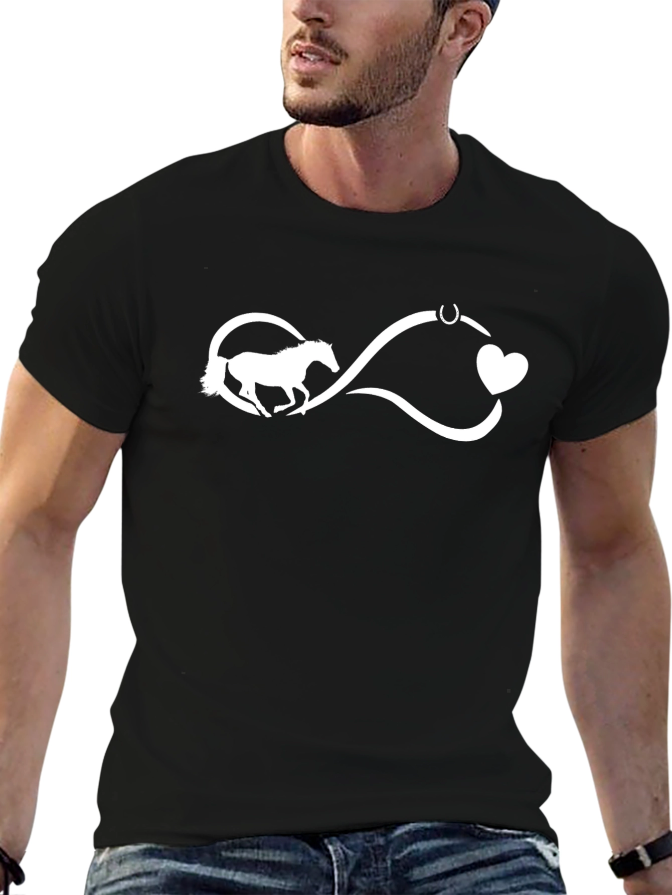 Horse Lover Infinity Heart Tee
