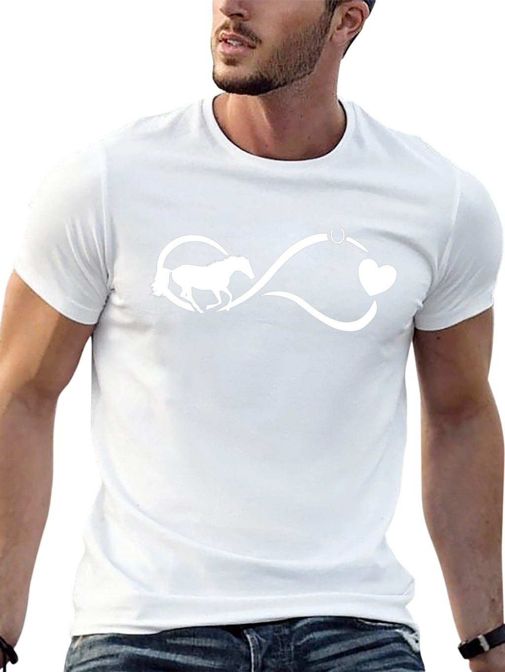 Horse Lover Infinity Heart Tee