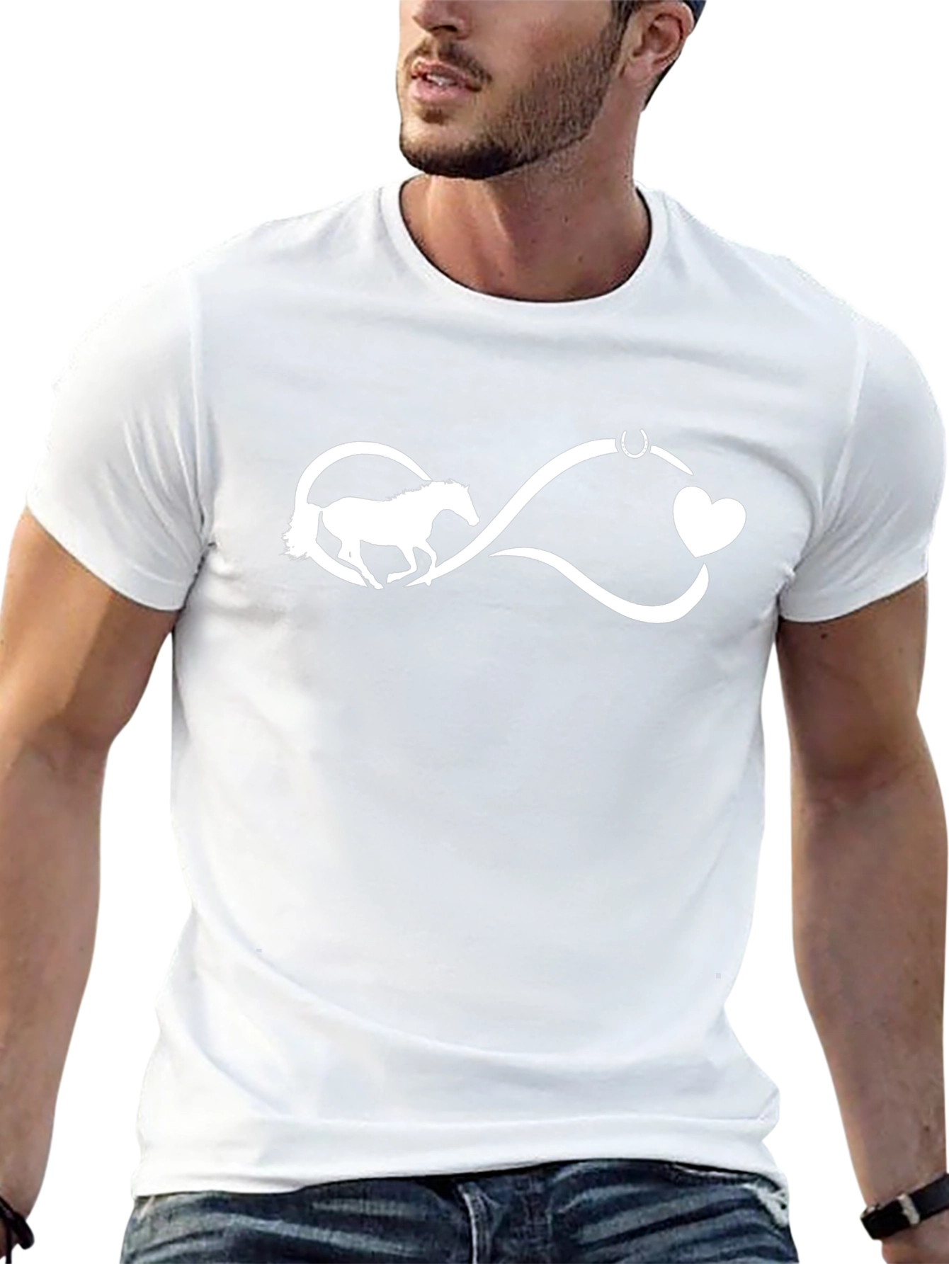 Horse Lover Infinity Heart Tee