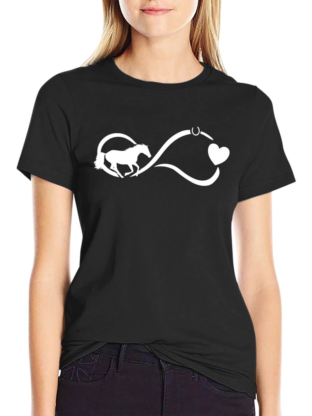Horse Lover Infinity Heart Tee