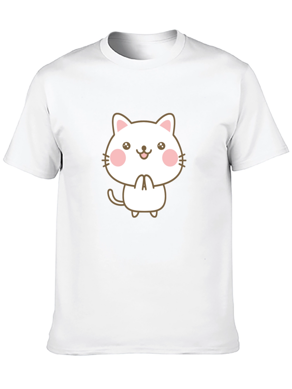 Cute Kawaii Cat Graphic Tee - Unisex Style