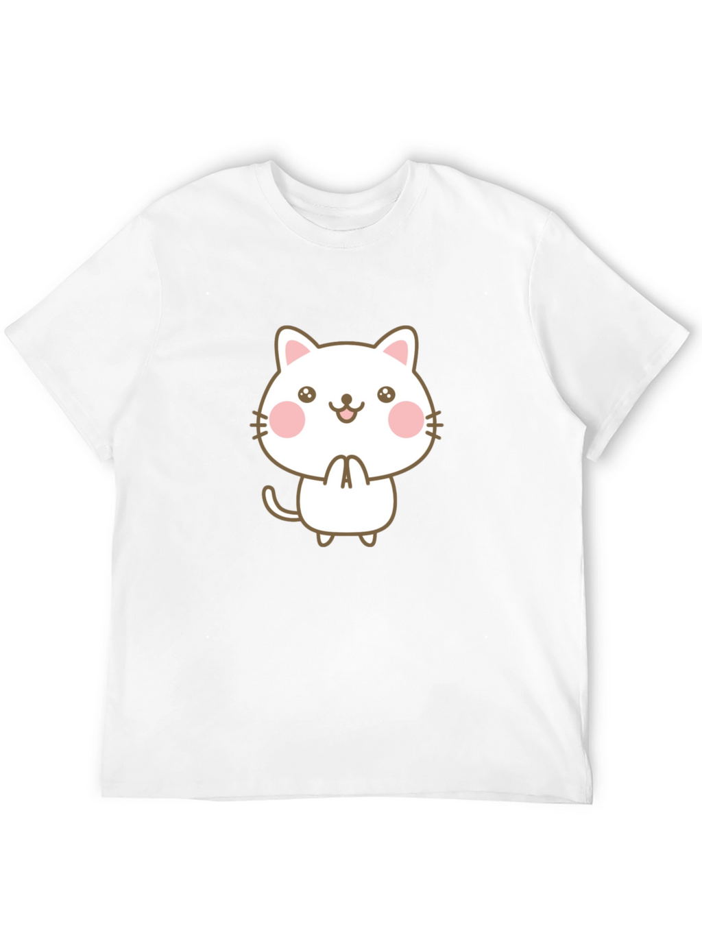 Cute Kawaii Cat Graphic Tee - Unisex Style