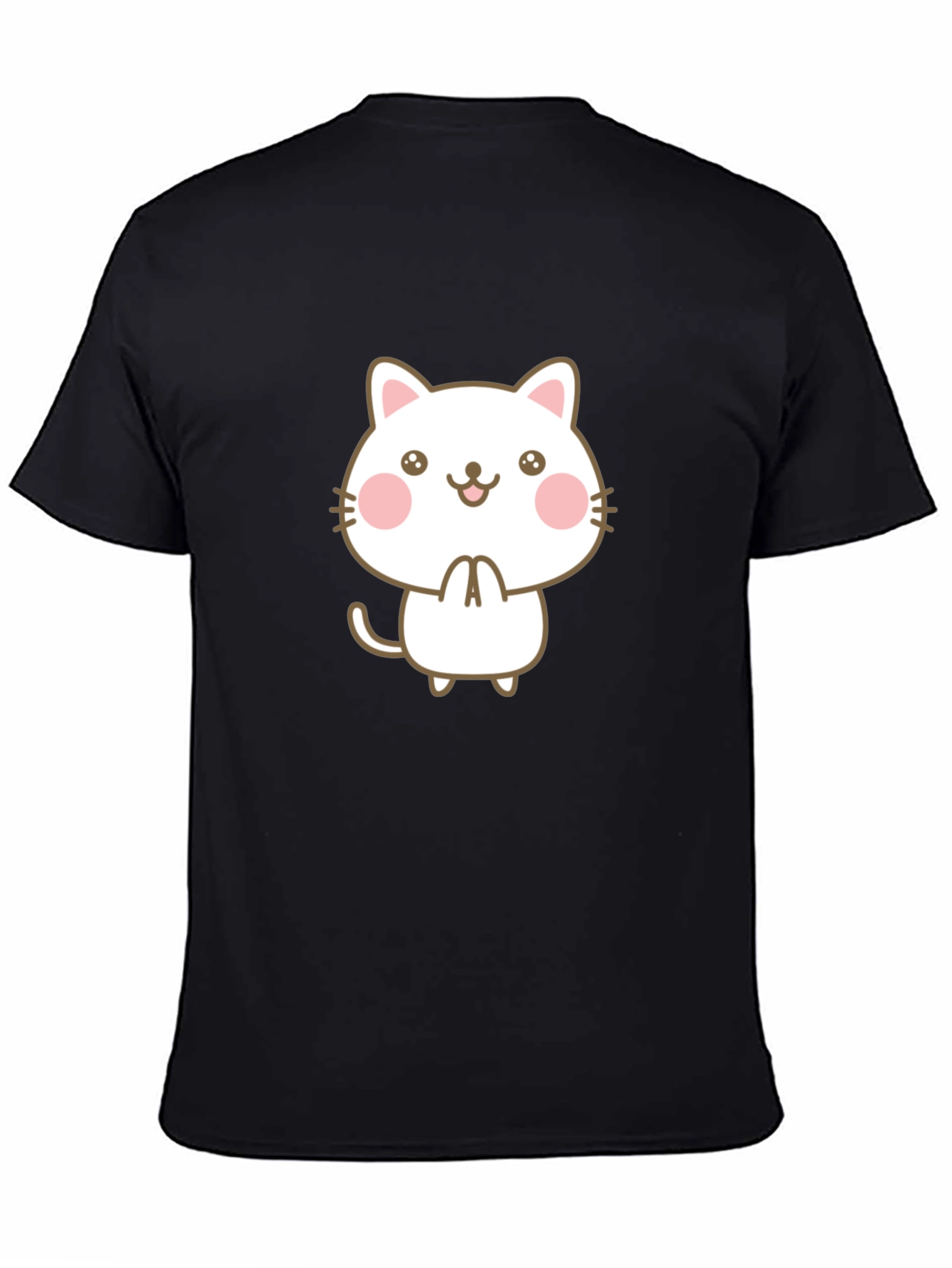 Cute Kawaii Cat Graphic Tee - Unisex Style