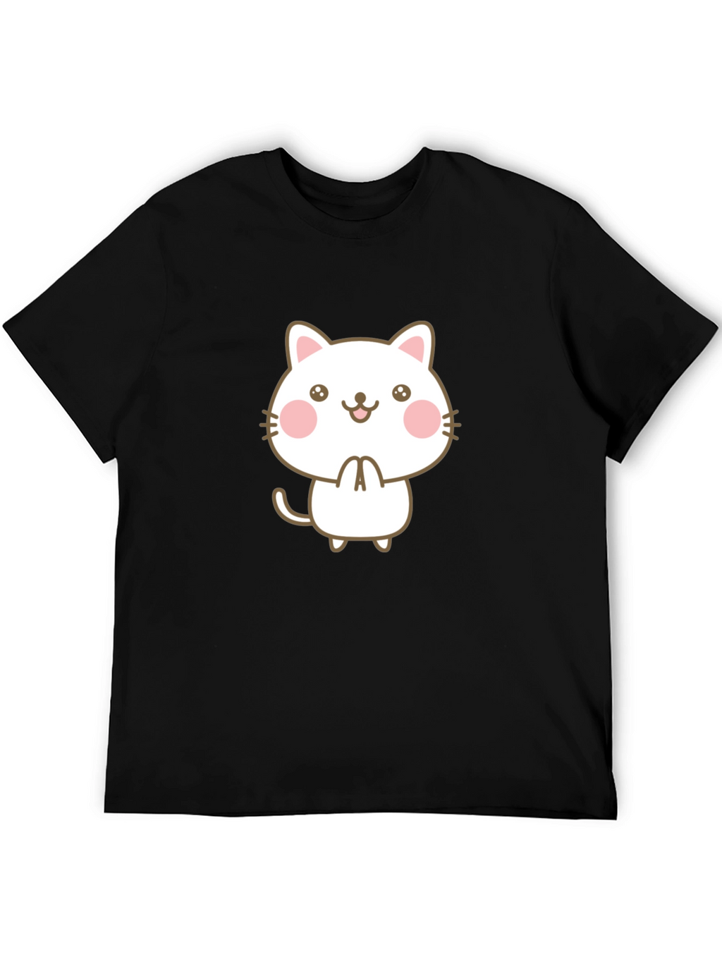 Cute Kawaii Cat Graphic Tee - Unisex Style