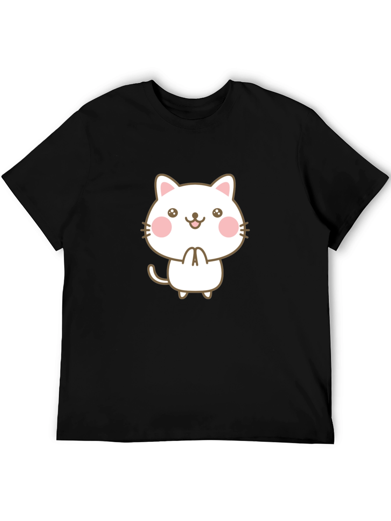 Cute Kawaii Cat Graphic Tee - Unisex Style