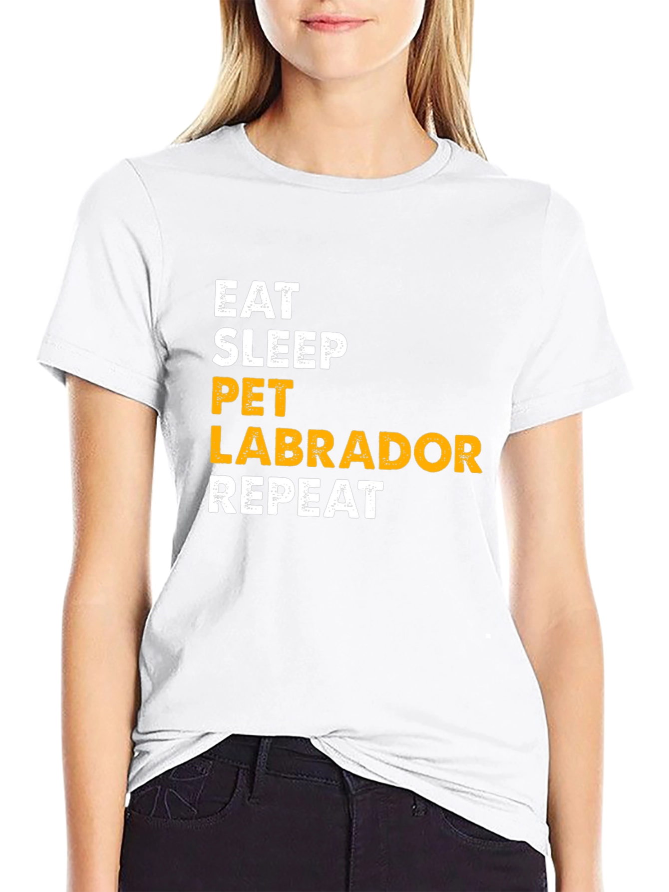 Eat Sleep Pet Labrador Repeat T-Shirt