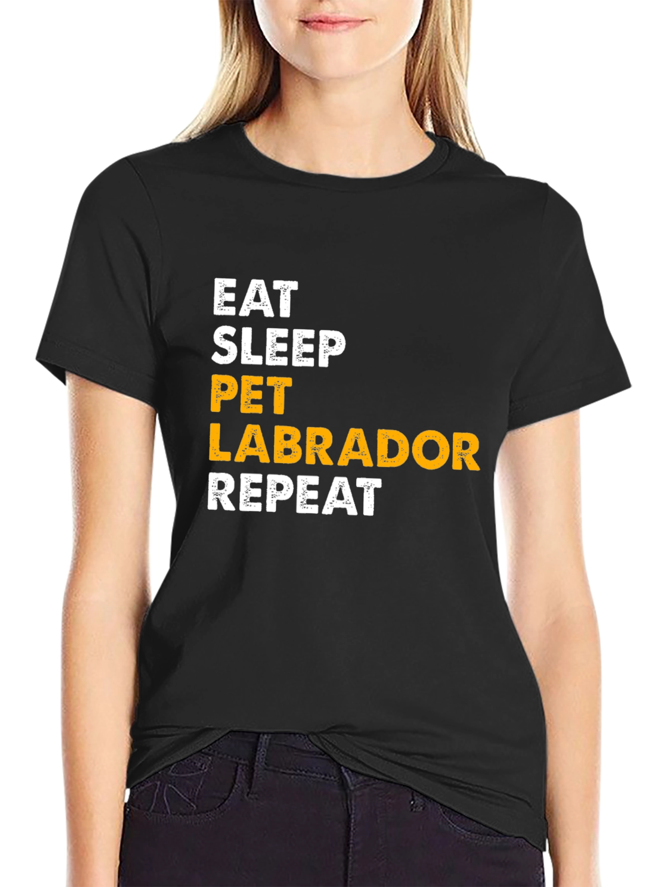 Eat Sleep Pet Labrador Repeat T-Shirt