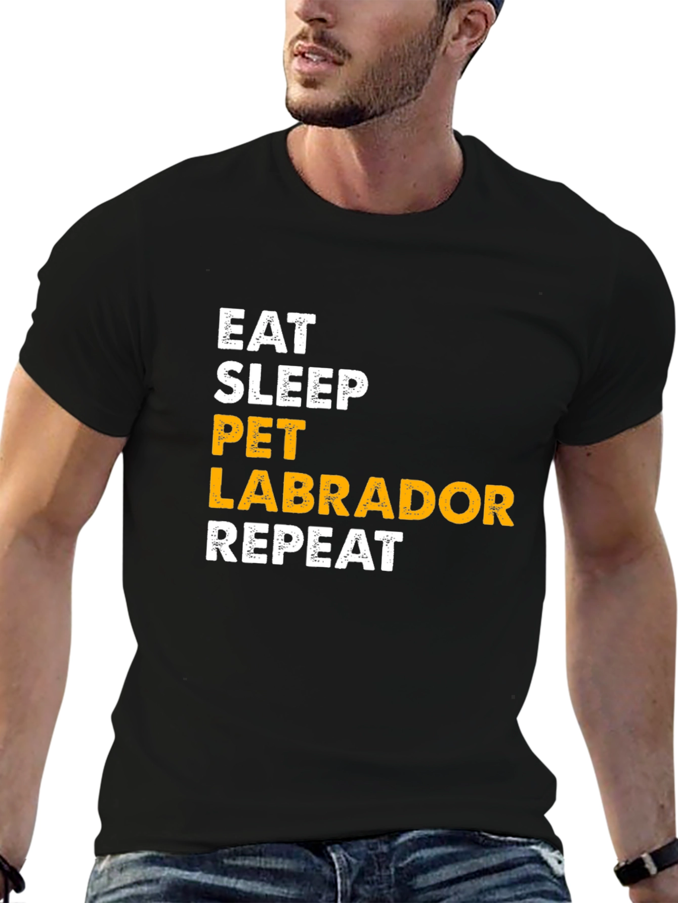 Eat Sleep Pet Labrador Repeat T-Shirt