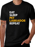 Eat Sleep Pet Labrador Repeat T-Shirt