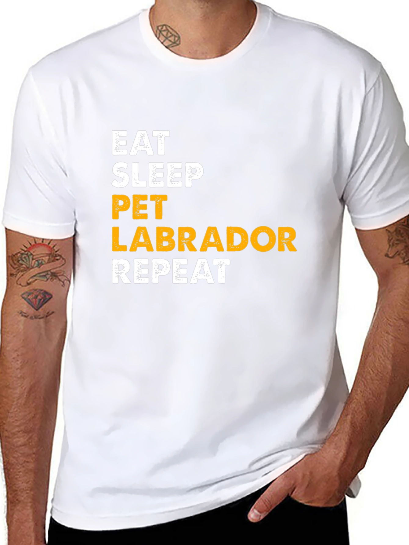 Eat Sleep Pet Labrador Repeat T-Shirt