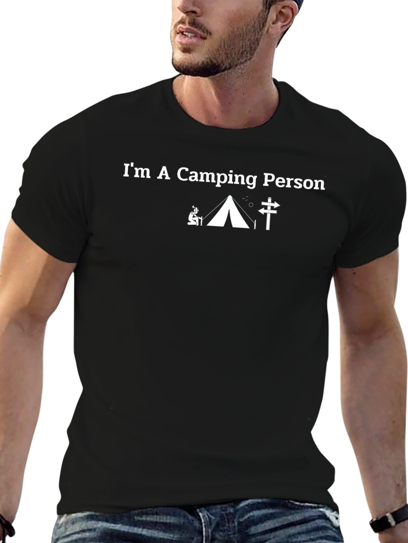 Camping Person T-Shirt - Outdoor Adventure Tee