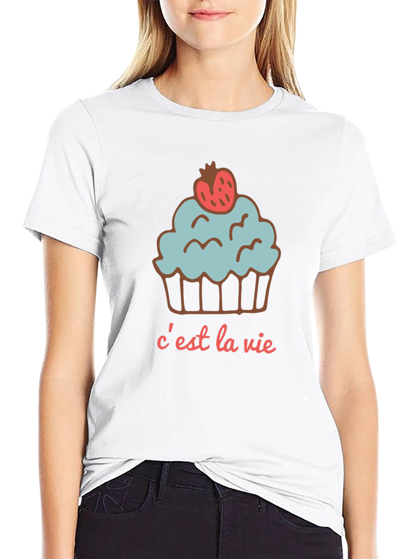 Cest La Vie Cupcake Graphic Tee
