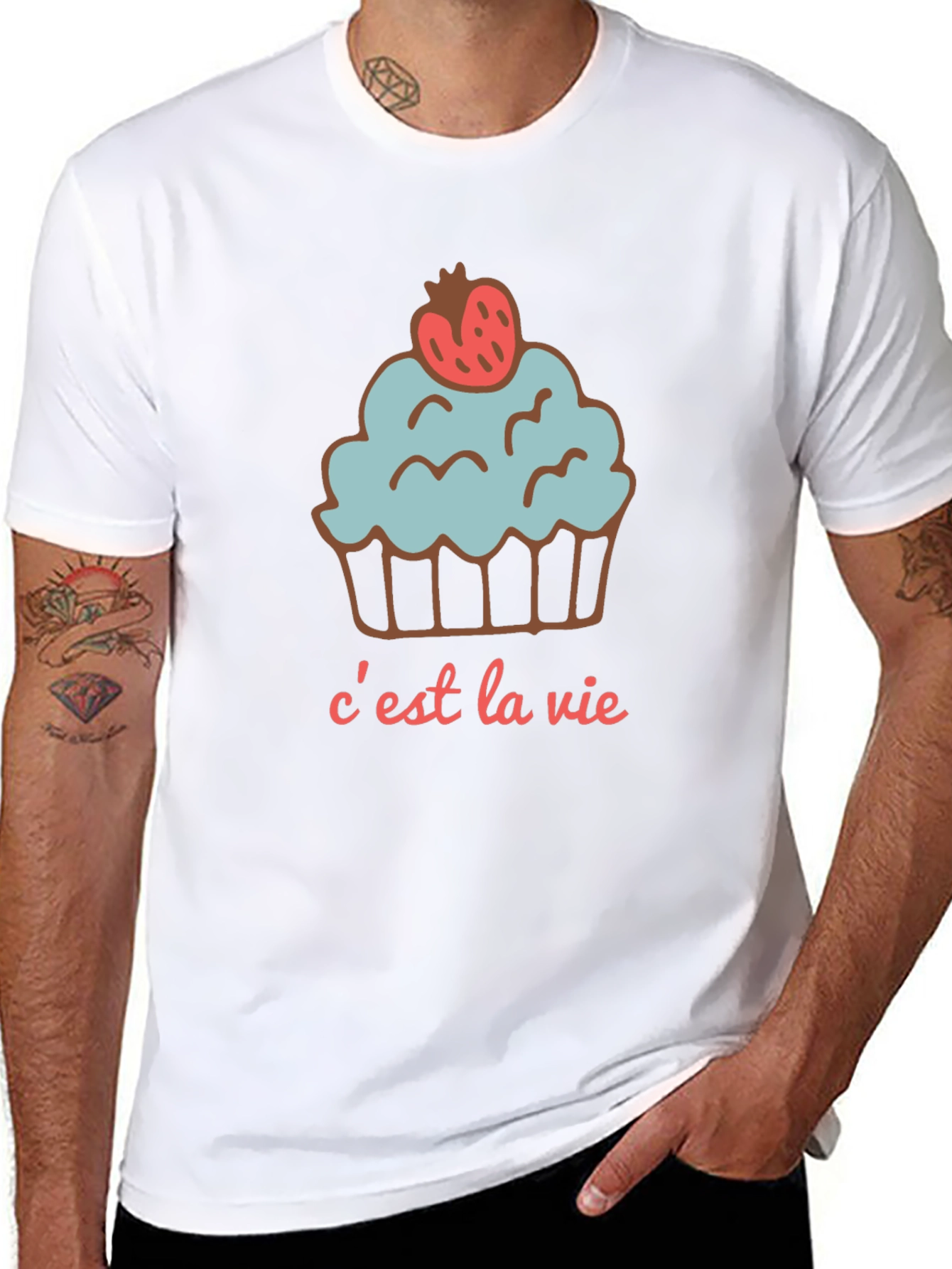 Cest La Vie Cupcake Graphic Tee