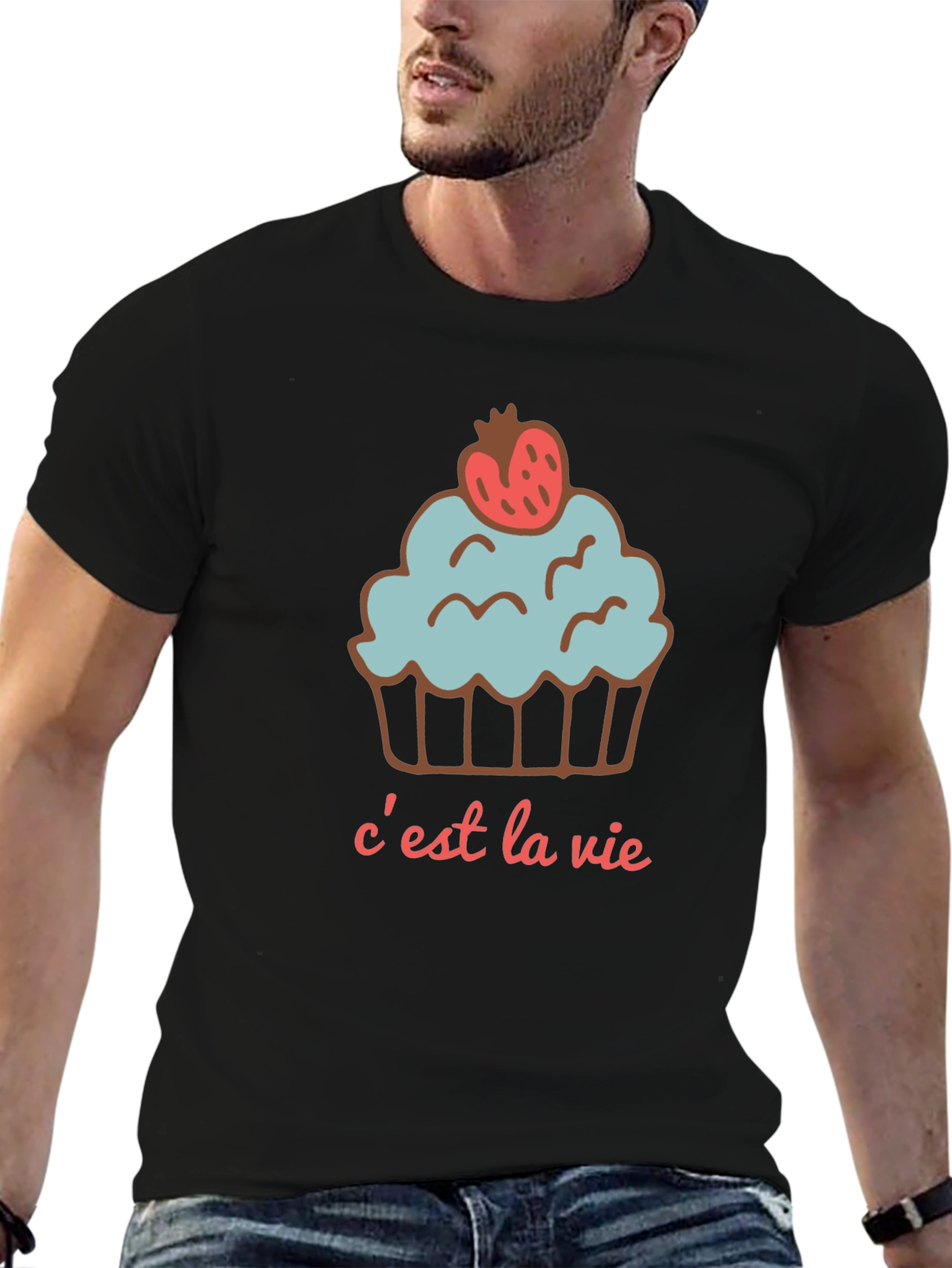 Cest La Vie Cupcake Graphic Tee
