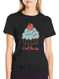 Cest La Vie Cupcake Graphic Tee