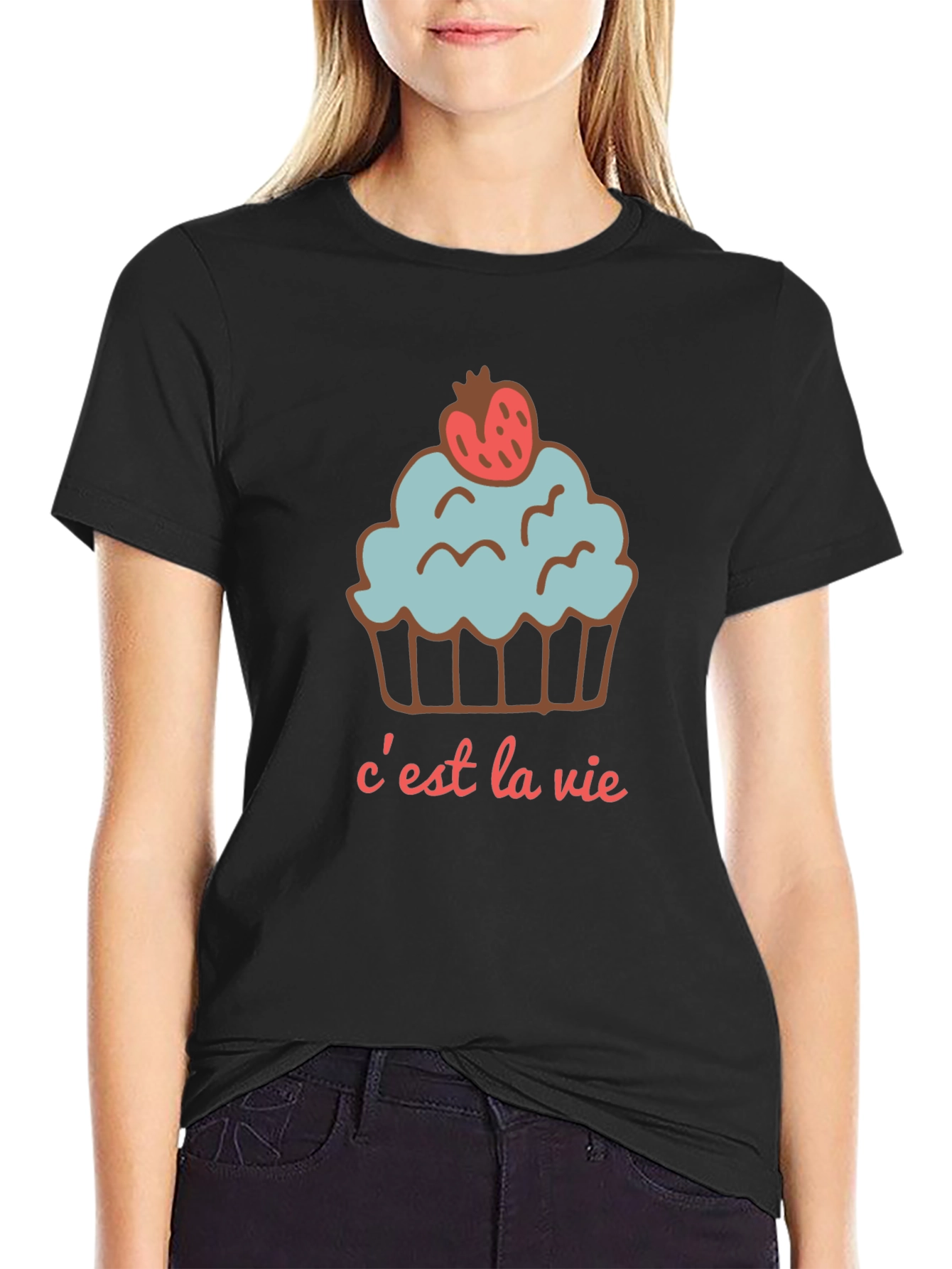Cest La Vie Cupcake Graphic Tee