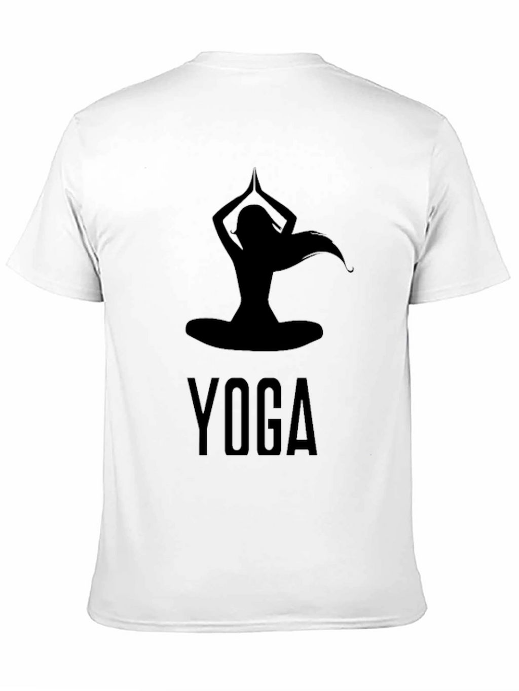 Yoga Silhouette Graphic T-Shirt - Black