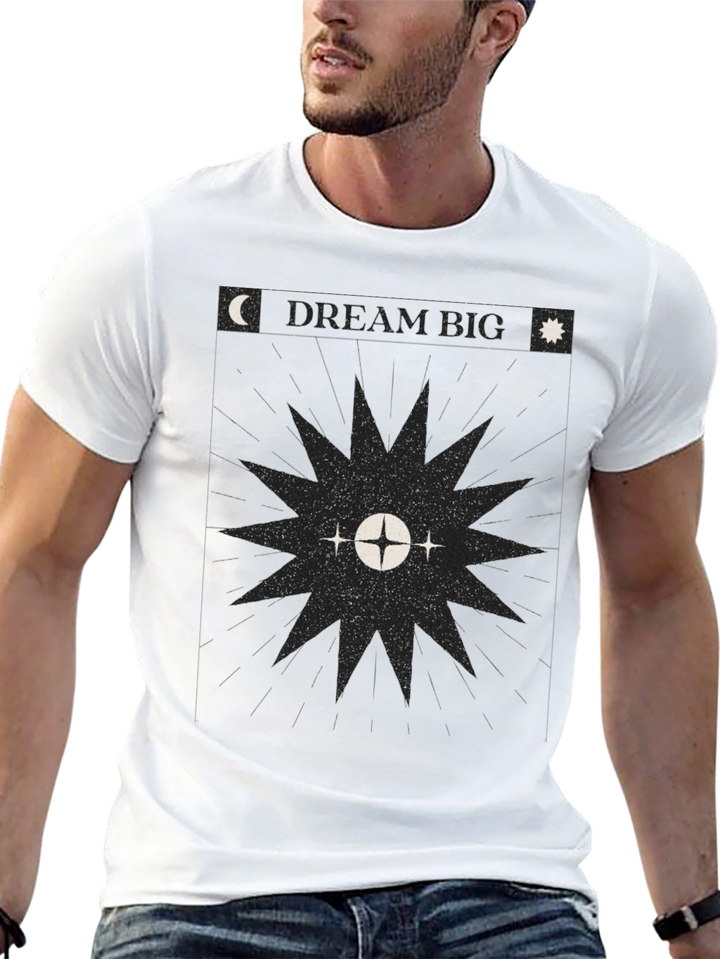 Celestial Graphic Black T-Shirt