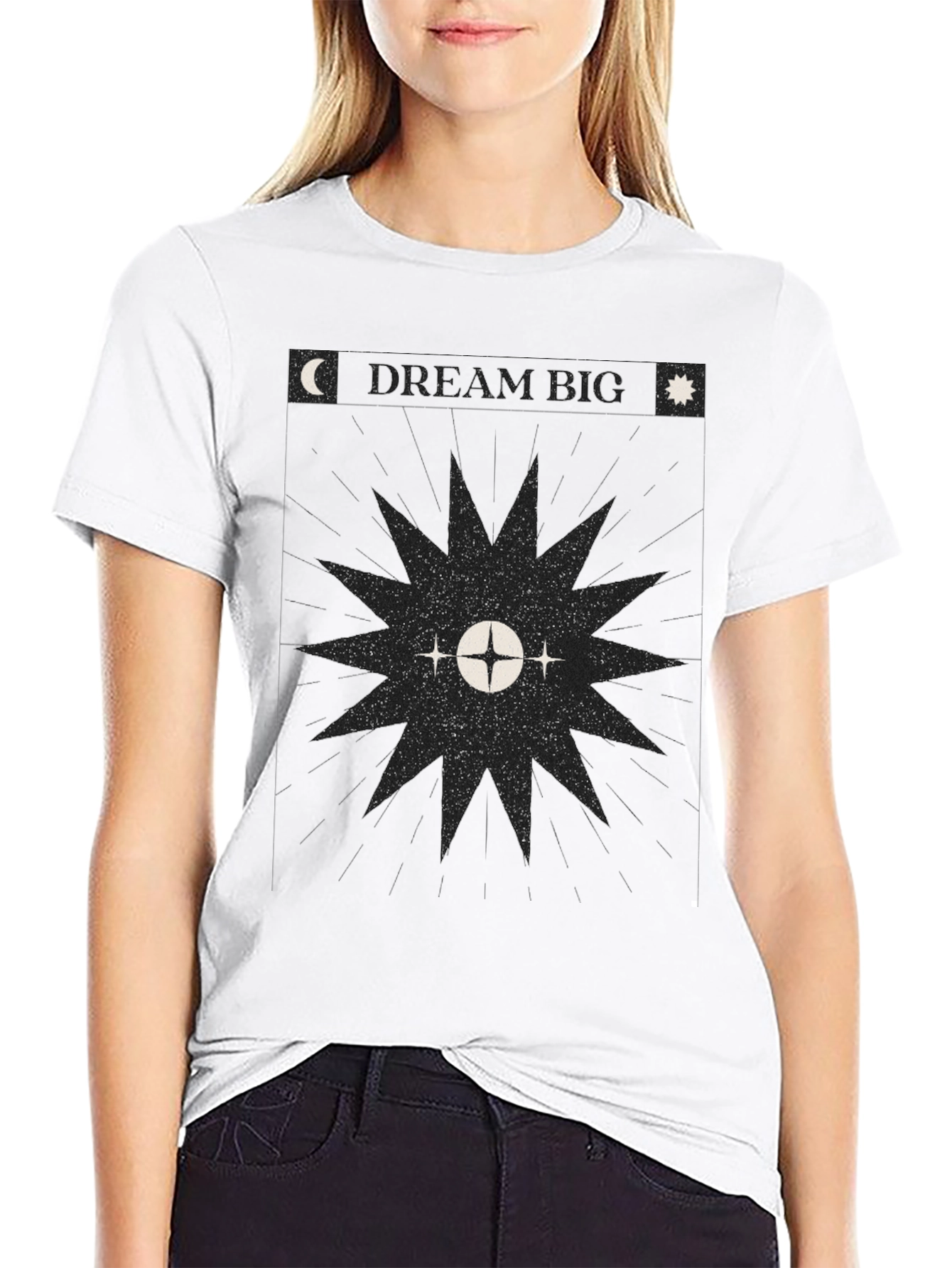 Celestial Graphic Black T-Shirt