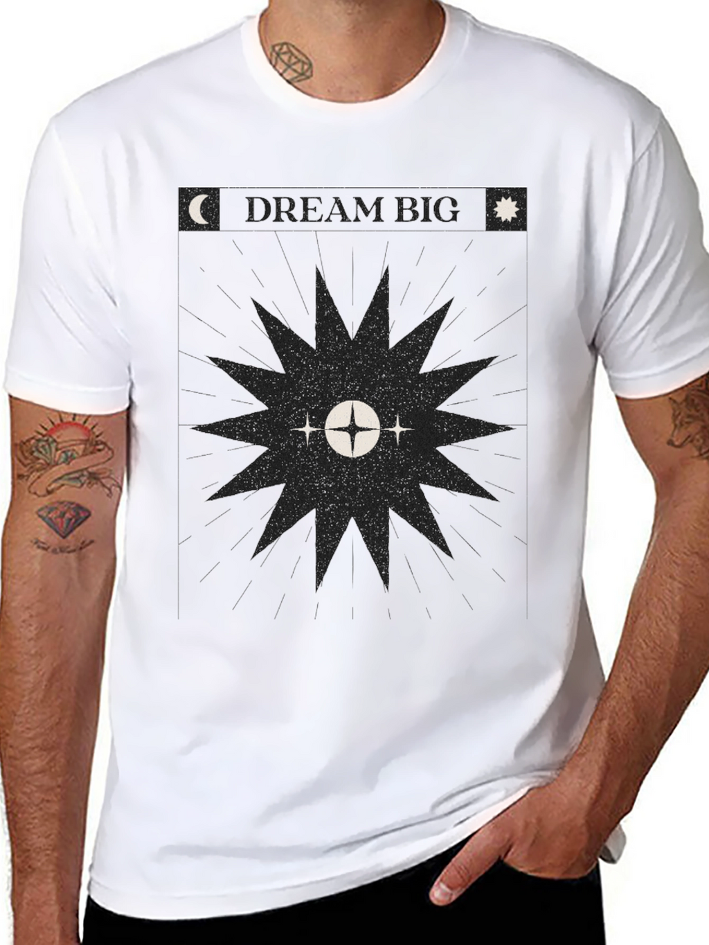 Celestial Graphic Black T-Shirt