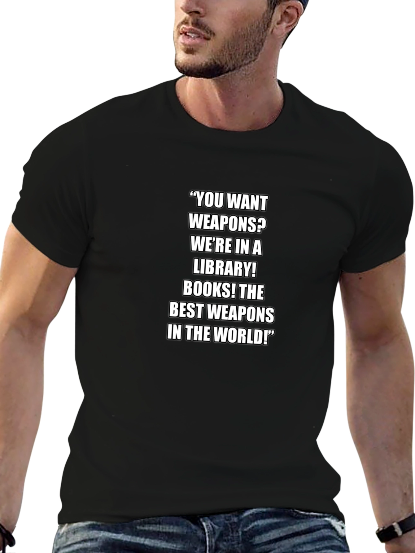 Library Books Best Weapons T-Shirt
