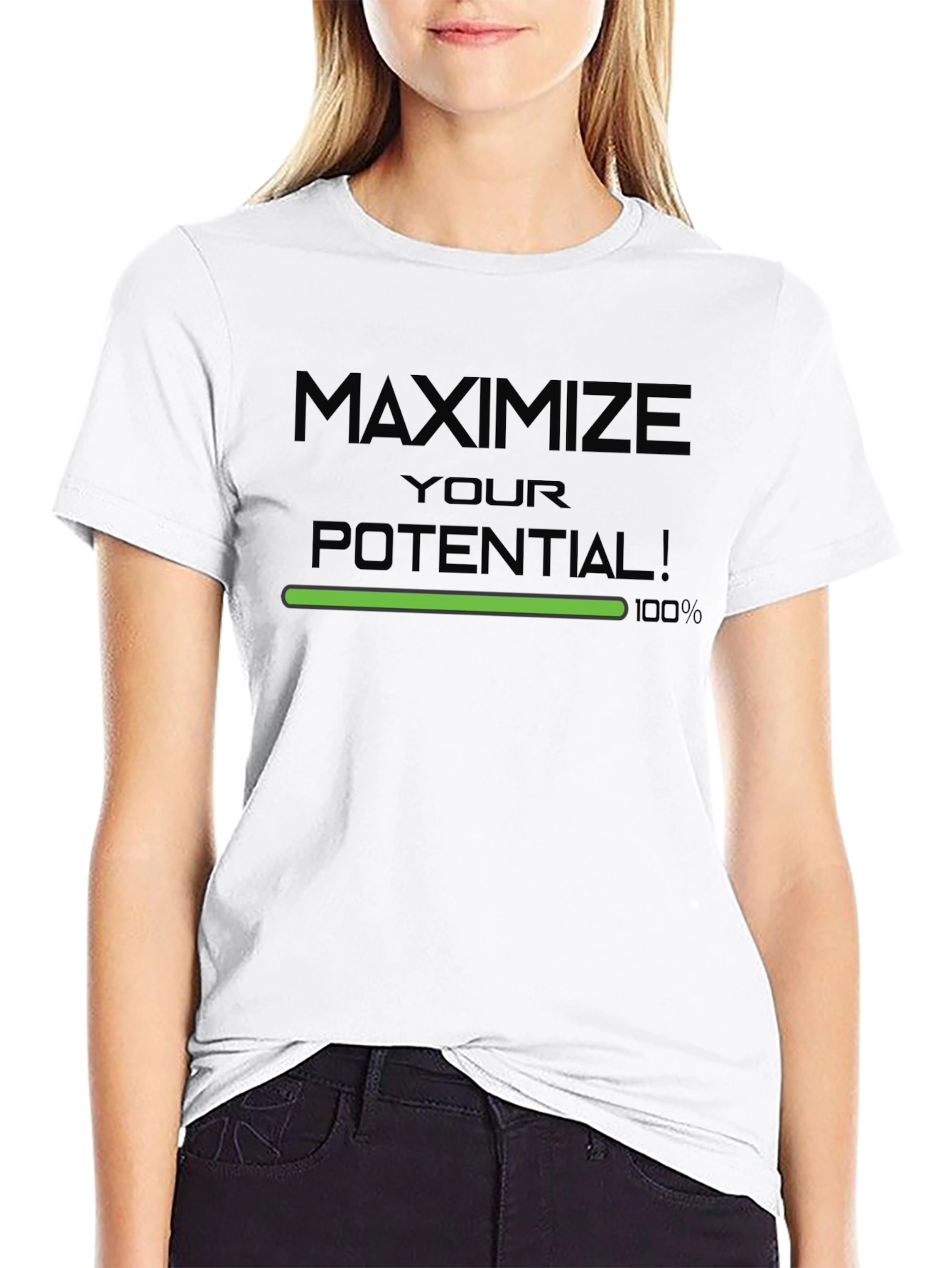 Maximize Your Potential Graphic Tee - Black