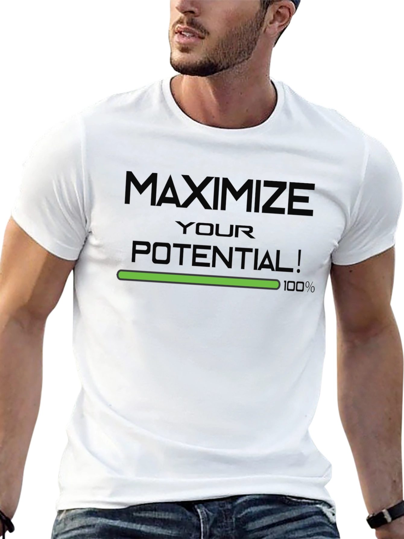 Maximize Your Potential Graphic Tee - Black