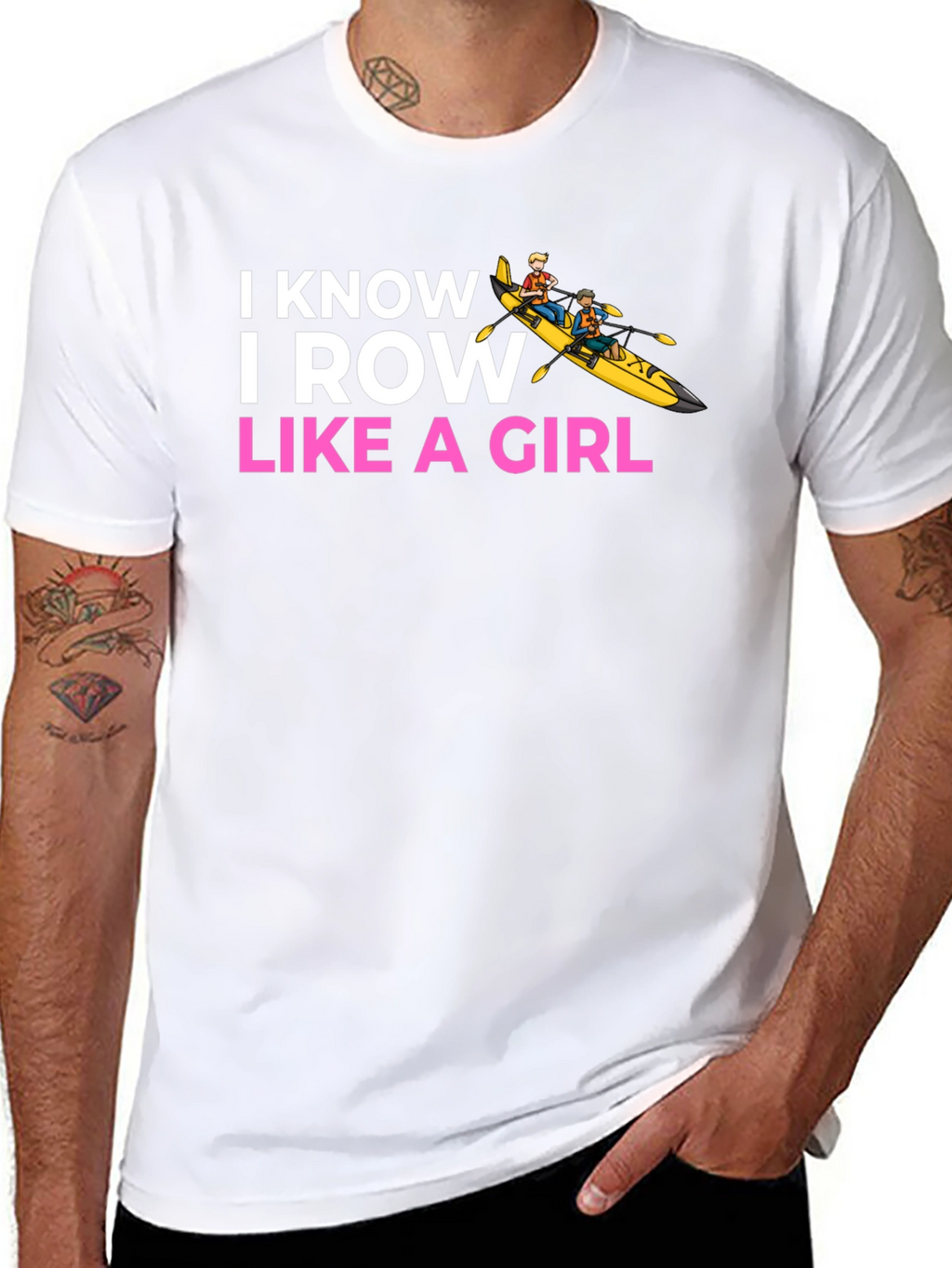 I Know I Row Like a Girl T-Shirt