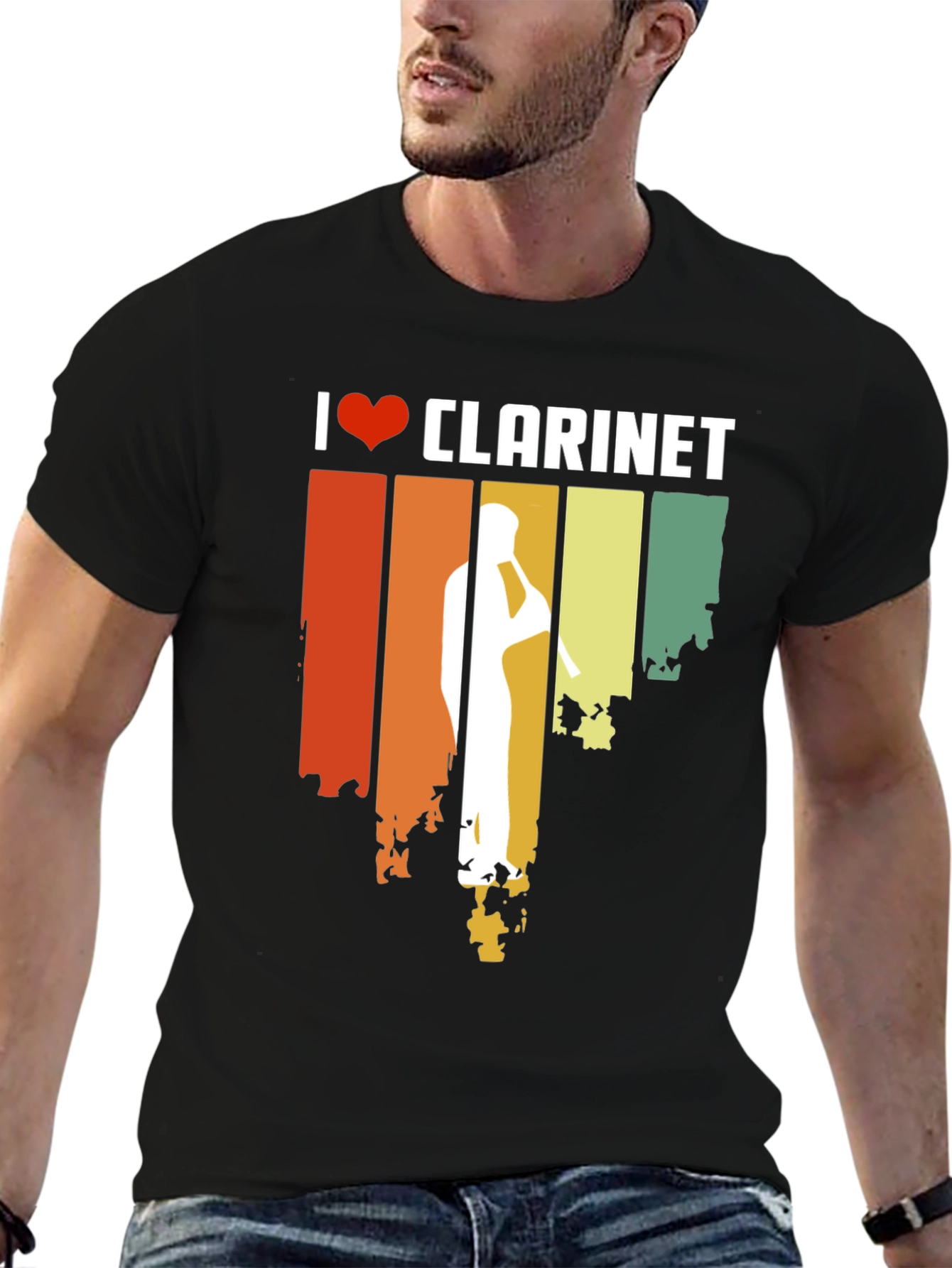I Love Clarinet T-Shirt - Music Gift