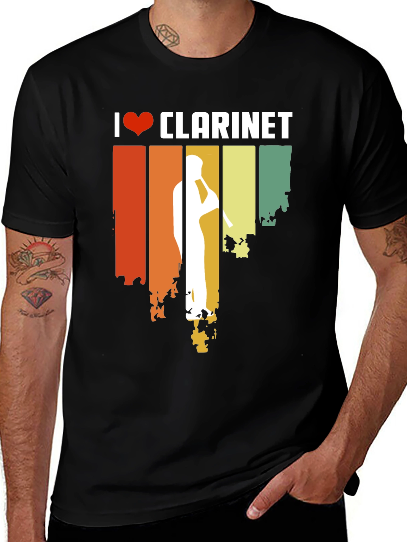 I Love Clarinet T-Shirt - Music Gift