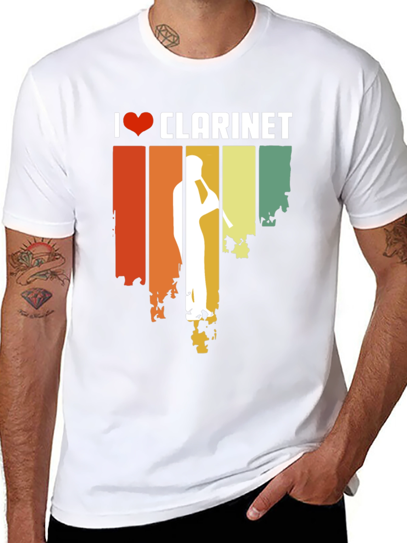 I Love Clarinet T-Shirt - Music Gift
