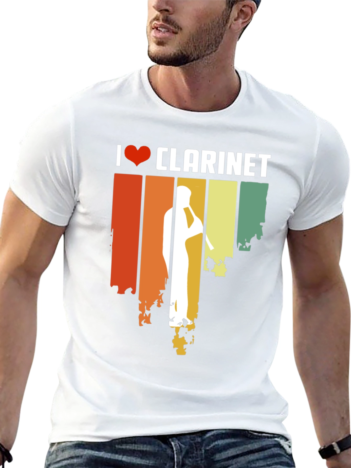 I Love Clarinet T-Shirt - Music Gift