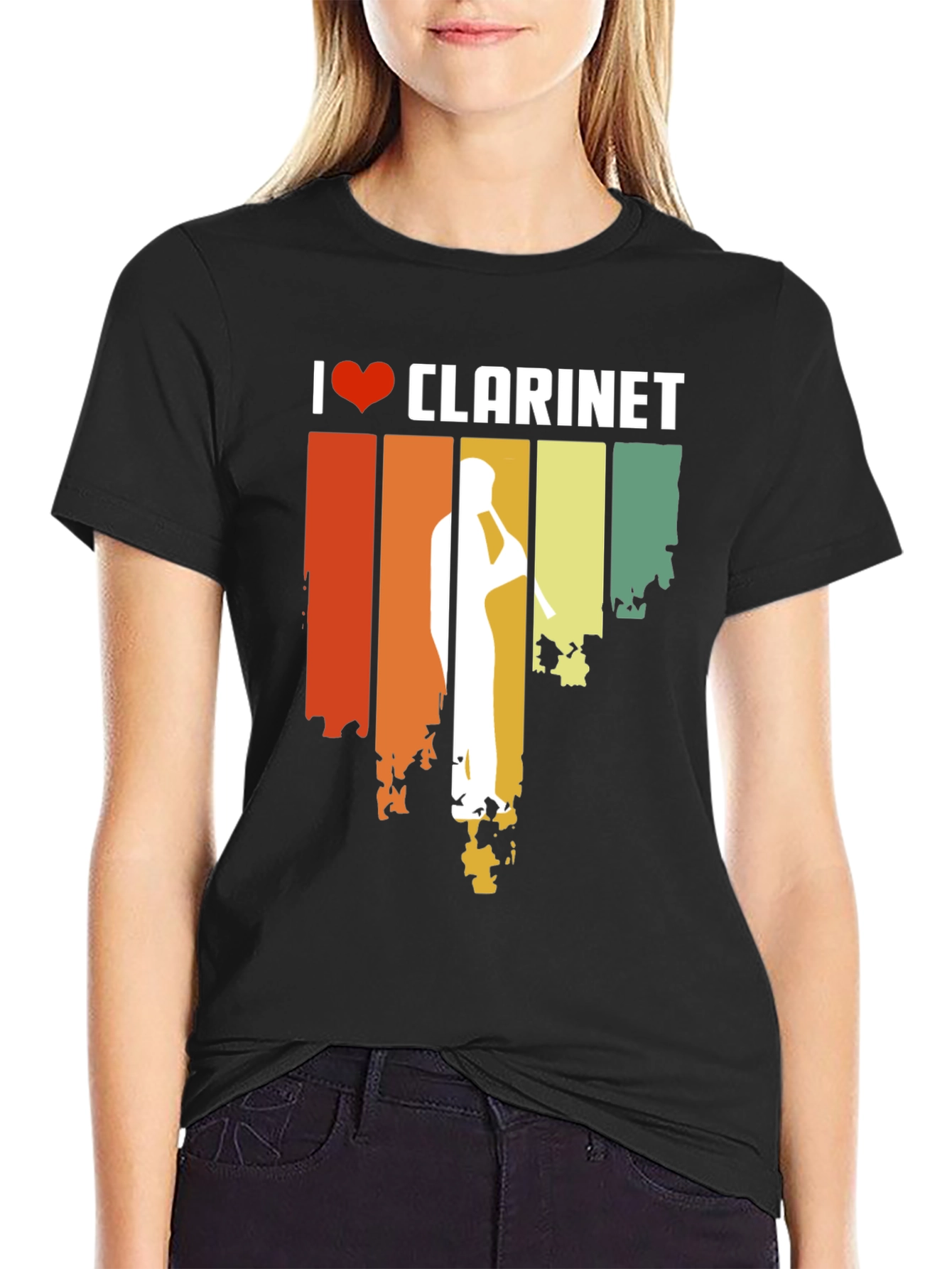 I Love Clarinet T-Shirt - Music Gift