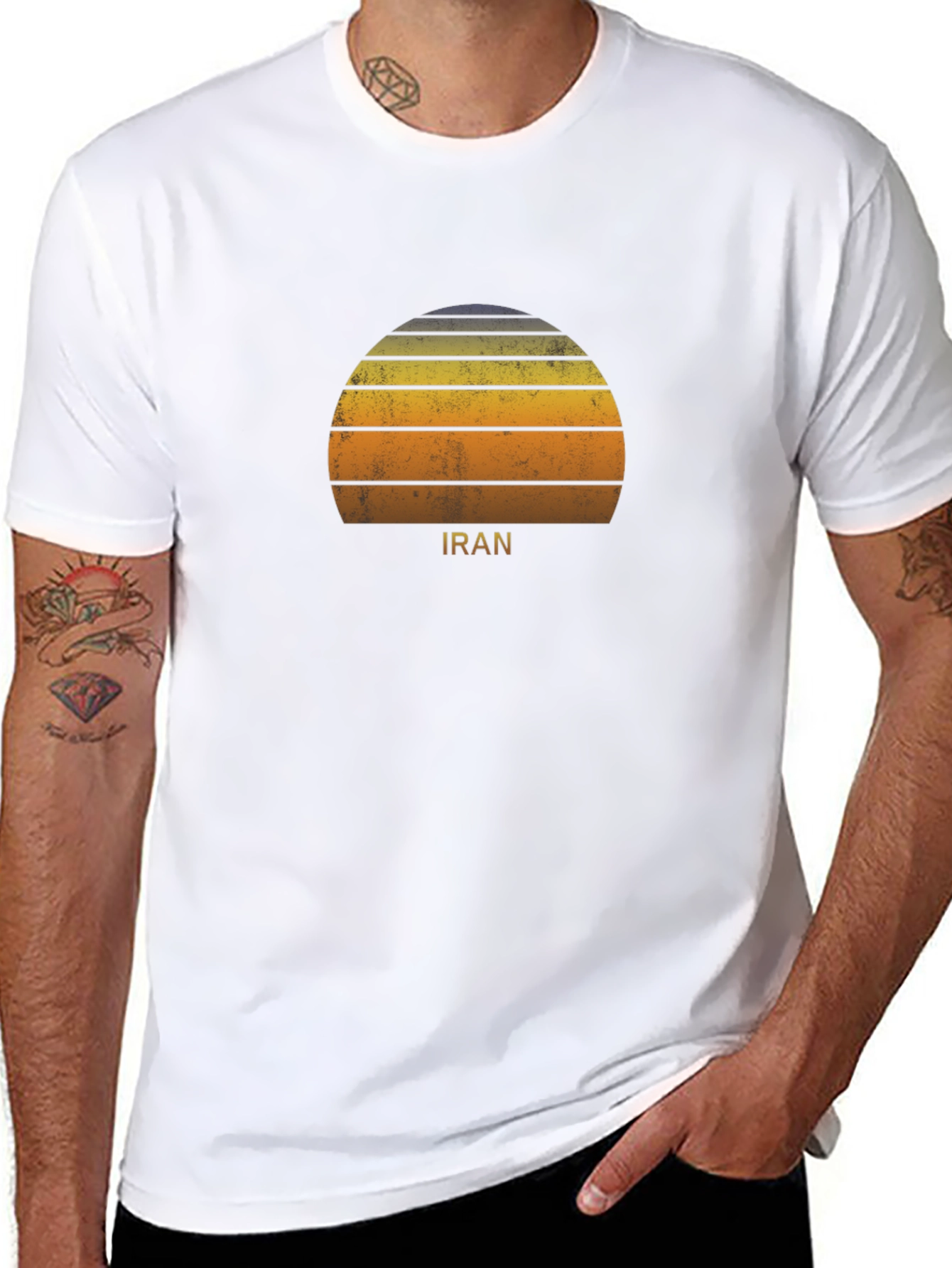 Iran Sunset T-Shirt - Retro Graphic Tee