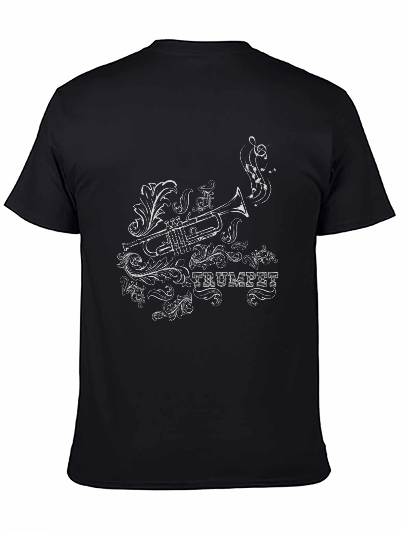 Trumpet Graphic T-Shirt - Stylish Musical Tee