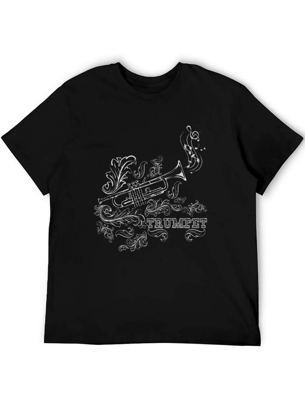 Trumpet Graphic T-Shirt - Stylish Musical Tee