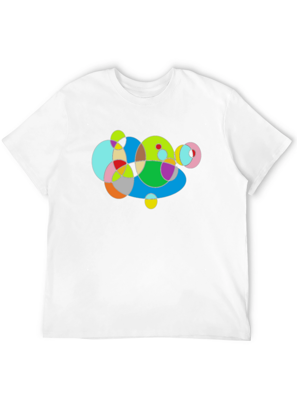 Abstract Geometric Circles Graphic T-Shirt