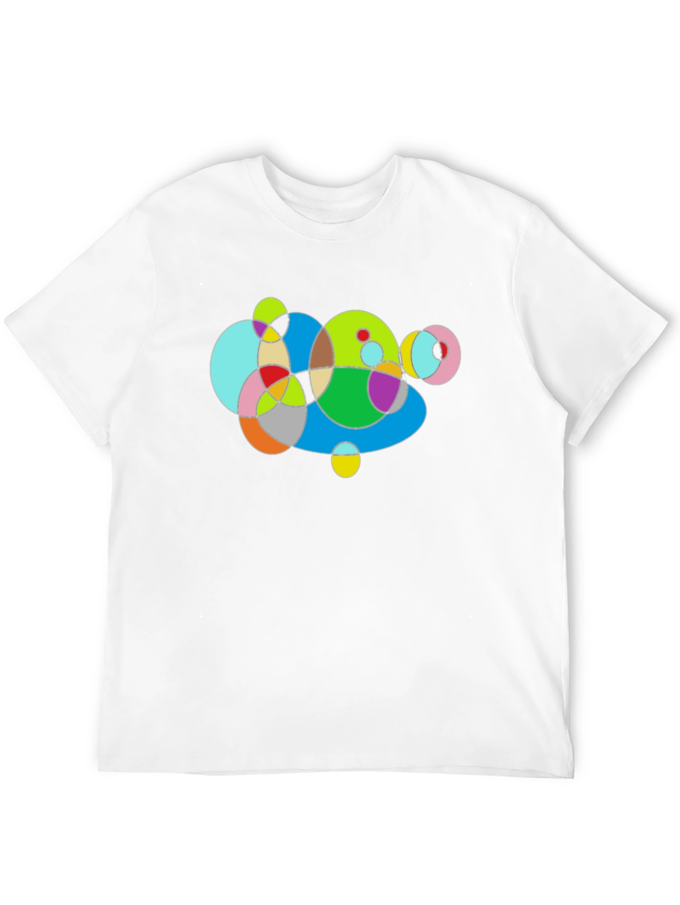Abstract Geometric Circles Graphic T-Shirt