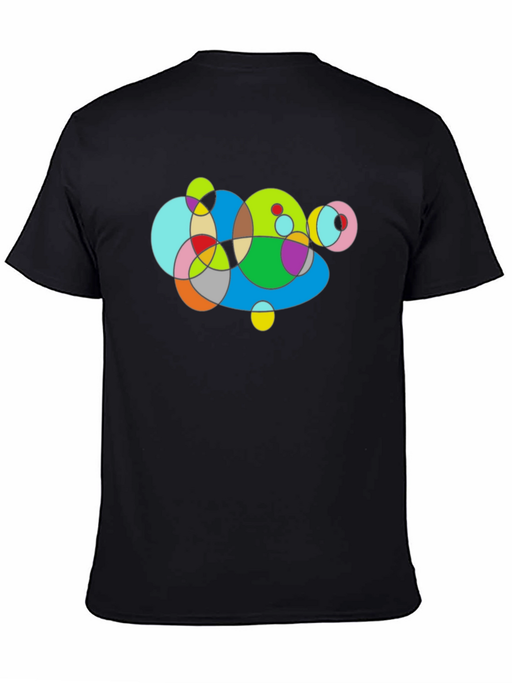 Abstract Geometric Circles Graphic T-Shirt