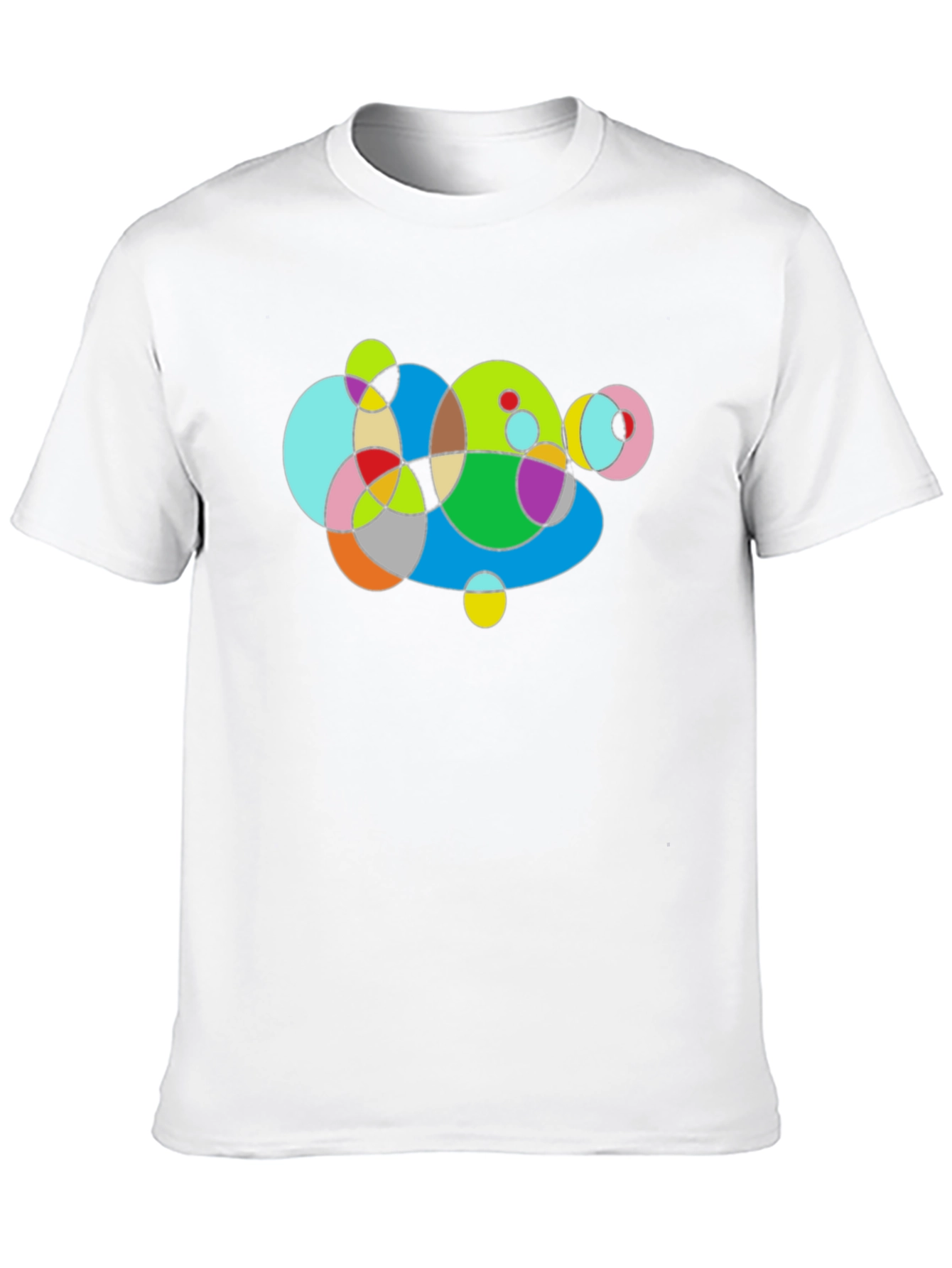 Abstract Geometric Circles Graphic T-Shirt